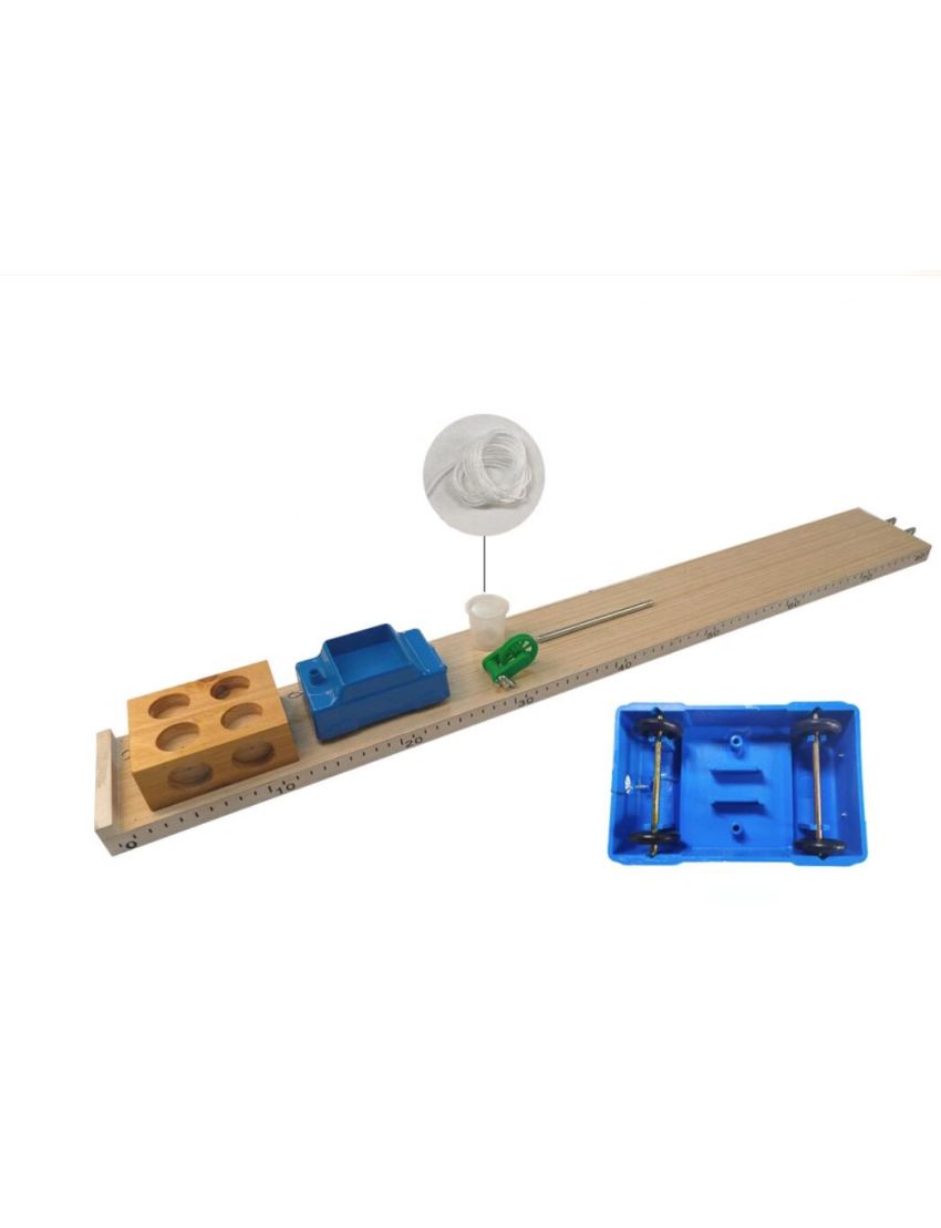 Physics Lab Kits - physics experiment to validate that under the same conditions the rolling friction is less than sliding friction